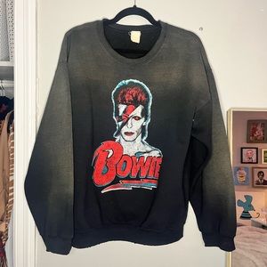 Vintage Distressed Bowie crew neck